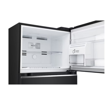 493L Top Freezer Fridge in Essence Matt Black with Water Dispenser & Auto Ice maker